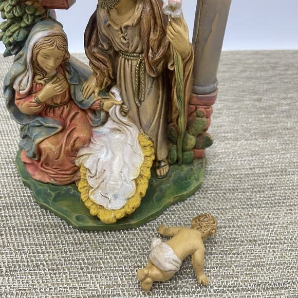 Italy Fontanini Nativity Figurine #407 Holy Family 7.5" Joseph Mary Jesus - Picture 7 of 12